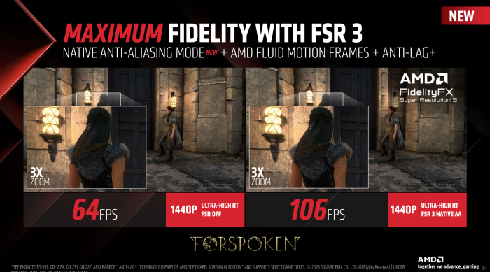 Nach langem Warten kommt FSR-3. Im September soll es voraussichtlich so weit sein. (Quelle: AMD)